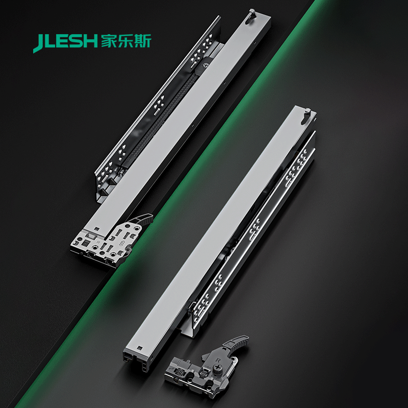 4D Synchronized Full Extension Soft-closing +tension adjustment Concealed Drawer Slides (1)